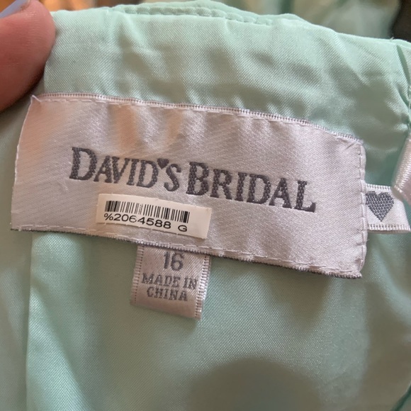 David’s Bridal Strapless Chiffon Bridesmaids Dress - Picture 7 of 7